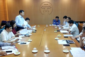Đồng chí Nguyễn Thế Giang, Tỉnh ủy viên, Phó Chủ tịch UBND tỉnh phát biểu tại buổi làm việc.
