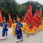 Lễ Tịch điền của dân tộc Tày tại Lễ hội Lồng tông huyện Lâm Bình 2018. Ảnh: K.T