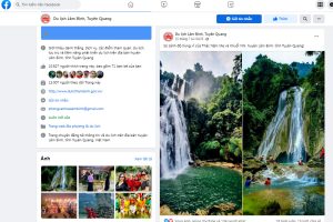 Nhiều bài viết, hình ảnh giới thiệu về các điểm du lịch Lâm Bình trên trang Fanpage Du lịch Lâm Bình.