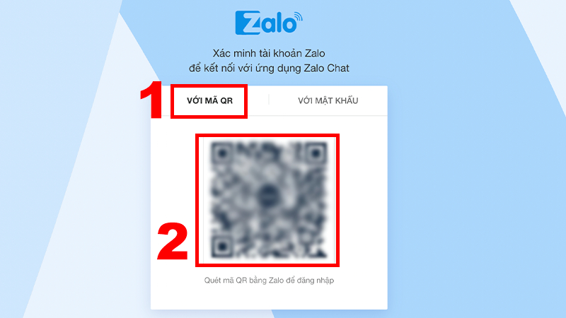 Cách đăng nhập Zalo bằng mã QR Zalo Web bước 2