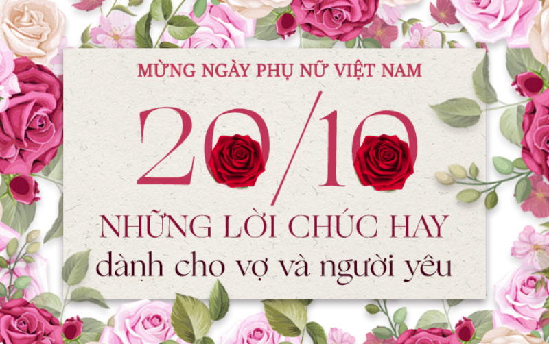 Lời chúc mừng ngày Phụ nữ Việt Nam cho vợ, người yêu