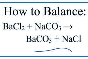 Phản ứng giữa Na2CO3 và BaCl2