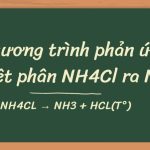 Phương trình nhiệt phân NH4Cl ra NH3