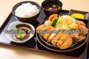 Xuất cơm hay suất cơm? Đâu là cụm từ đúng chính tả Tiếng Việt?