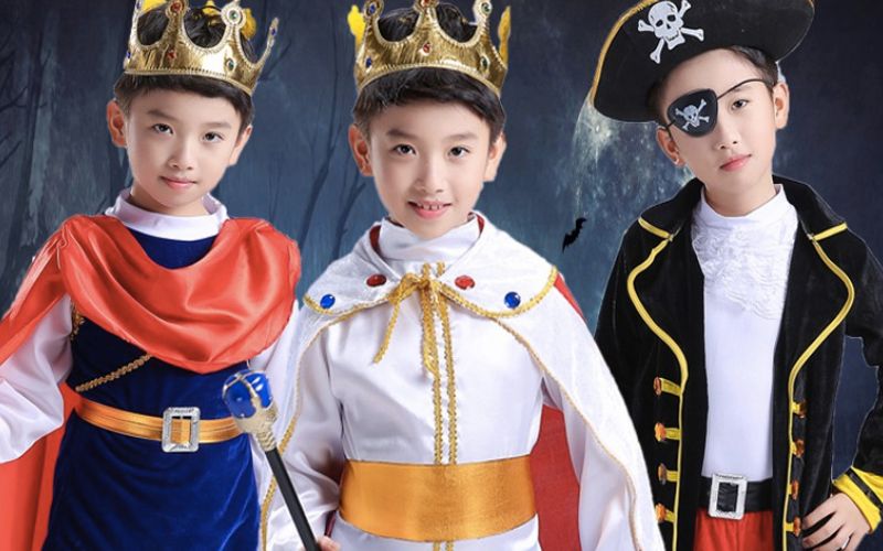 Hóa trang Halloween cho bé trai thành hoàng tử