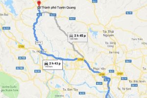 Tuyên Quang cách Hà Nội bao nhiêu km?