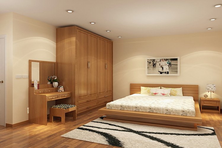 Cách trang trí phòng ngủ bằng gỗ