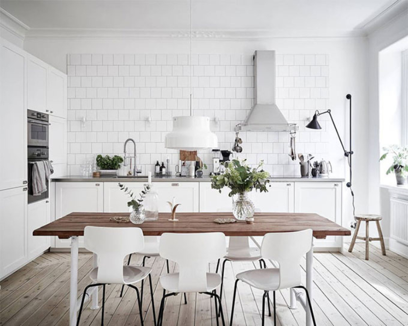 Thiết kế phòng bếp phong cách Scandinavian